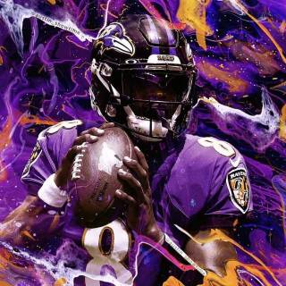 Lamar Jackson phone wallpaper