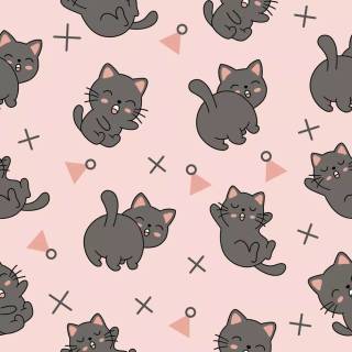 Cute cat art wallpaper