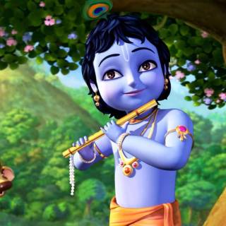 Lord Krishna laptop wallpaper