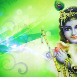 Lord Krishna laptop wallpaper