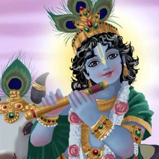 Lord Krishna laptop wallpaper