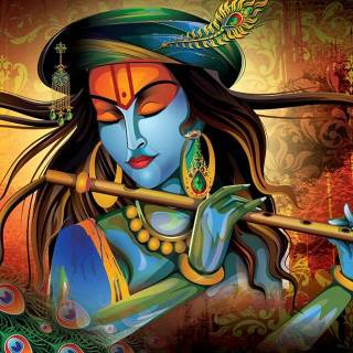 Lord Krishna laptop wallpaper