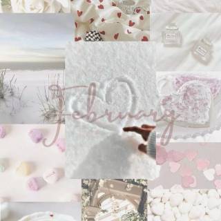 February collage wallpaper