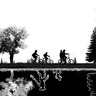 Clean black and white wallpaper