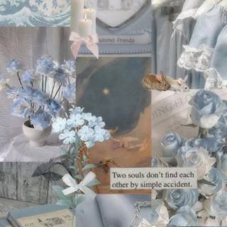 Coquette blue wallpaper