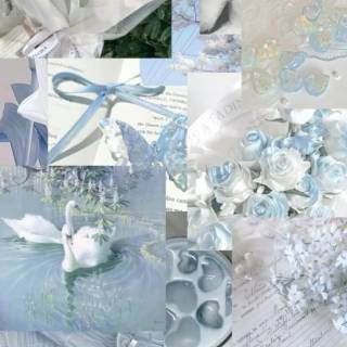 Coquette blue wallpaper