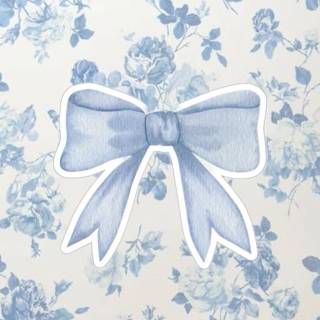 Coquette blue wallpaper