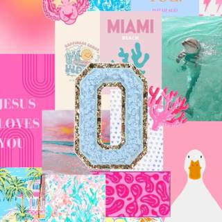 Preppy O wallpaper