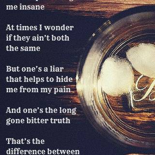 Whiskey Glasses lyrics wallpaper