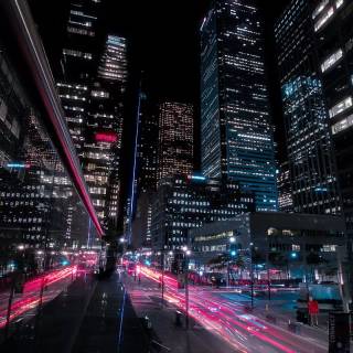 iPhone 12 night city lights wallpaper