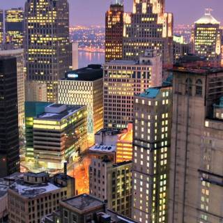 iPhone 12 night city lights wallpaper