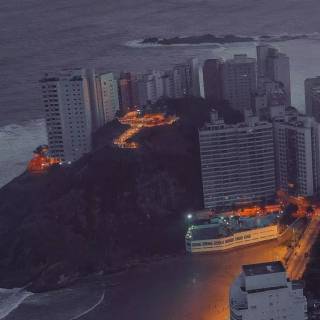 iPhone 12 night city lights wallpaper