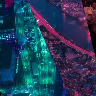 iPhone 12 night city lights wallpaper