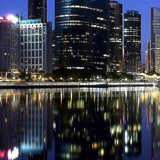 iPhone 12 night city lights wallpaper