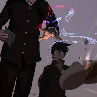 Phone Mob Psycho wallpaper