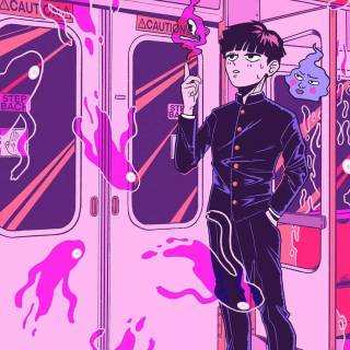 Phone Mob Psycho wallpaper