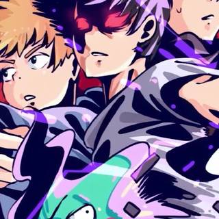 Phone Mob Psycho wallpaper