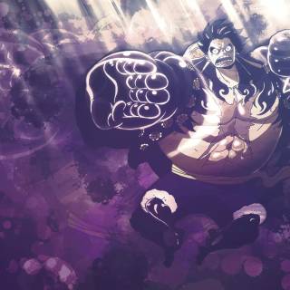 Luffy purple wallpaper