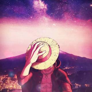 Luffy purple wallpaper