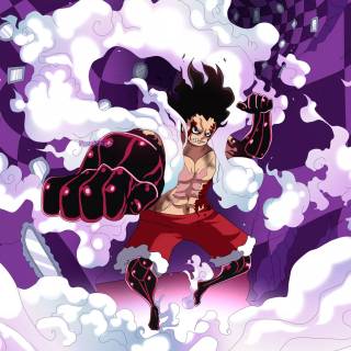 Luffy purple wallpaper