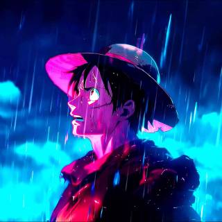 Luffy purple wallpaper