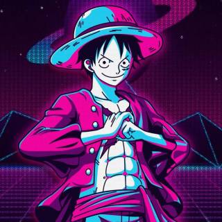 Luffy purple wallpaper