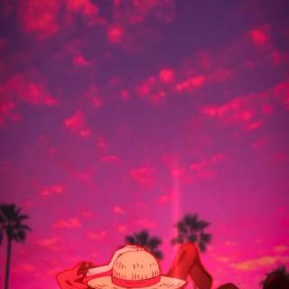 Luffy purple wallpaper