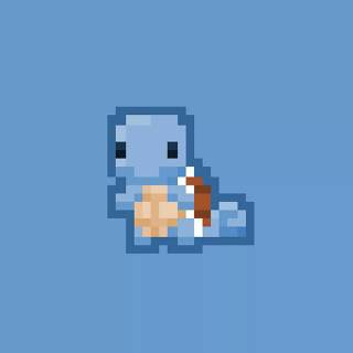 Minimalist pixel wallpaper