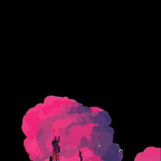 Minimalist pixel wallpaper