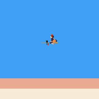 Minimalist pixel wallpaper