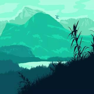 Minimalist pixel wallpaper