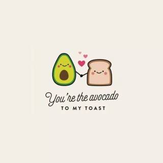 Cute anime avocado wallpaper