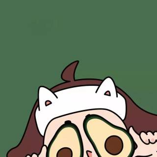 Cute anime avocado wallpaper