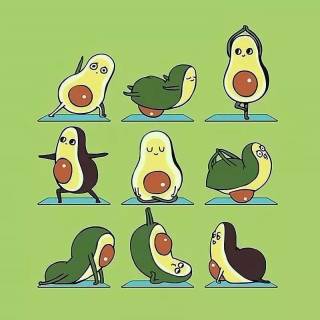 Cute anime avocado wallpaper