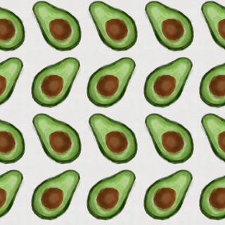 Cute anime avocado wallpaper