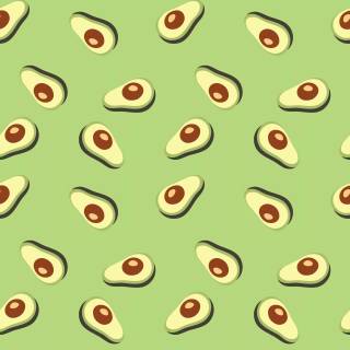 Cute anime avocado wallpaper