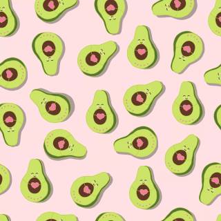 Cute anime avocado wallpaper