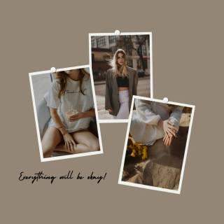 Neutral collage desktop wallpaper