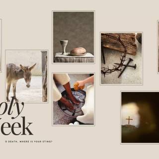 Neutral collage desktop wallpaper