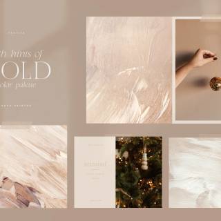 Neutral collage desktop wallpaper