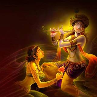 Radha Krishna laptop wallpaper