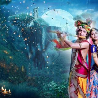 Radha Krishna laptop wallpaper