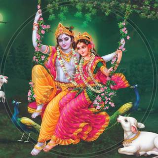 Radha Krishna laptop wallpaper