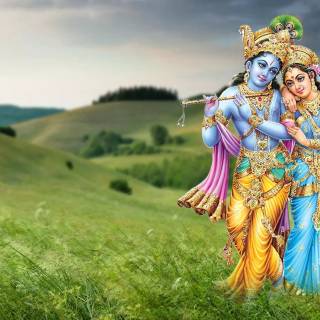 Radha Krishna laptop wallpaper