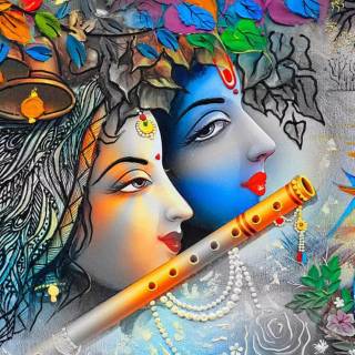 Radha Krishna laptop wallpaper