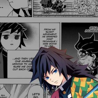Demon Slayer comic wallpaper