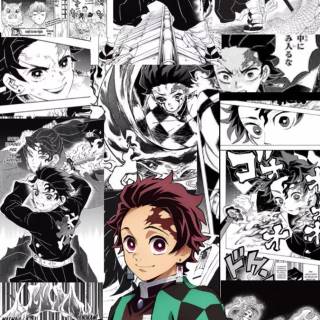 Demon Slayer comic wallpaper