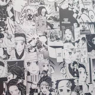 Demon Slayer comic wallpaper