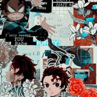 Demon Slayer comic wallpaper