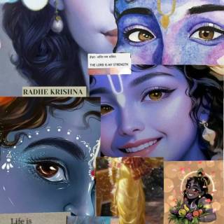 Krishna eyes wallpaper